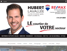 Tablet Screenshot of hubertlavallee.com